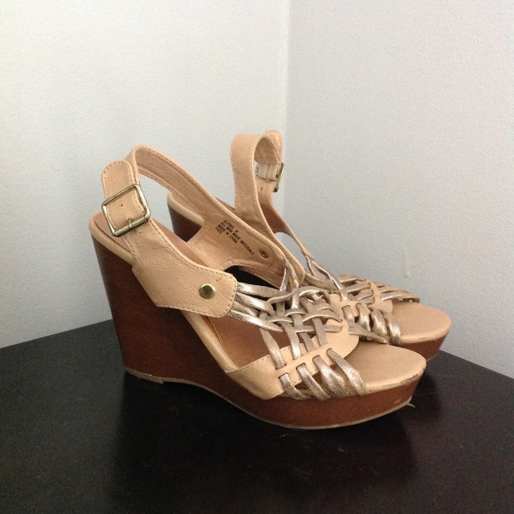 Open toe wedges